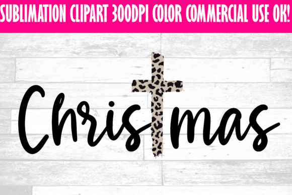 Christmas Cross Clipart for Local Business Branding