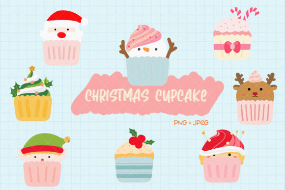 Christmas Cupcake PNG Illustration Review