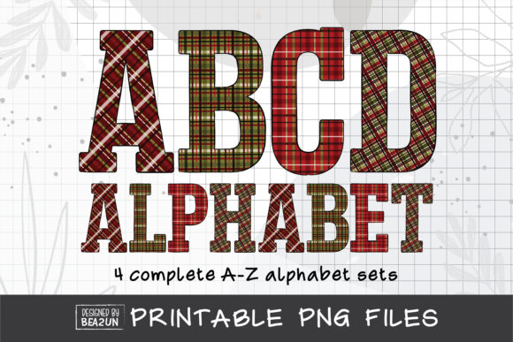 Christmas Plaid Alphabet Sublimation Review