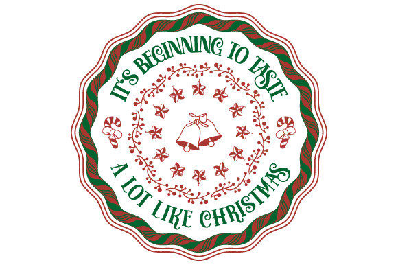 Christmas Quote Candy Circle SVG EPS PNG Illustrations