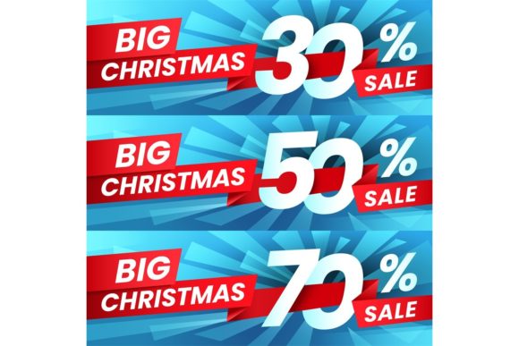 Christmas Sale Discount Illustrations for Handmade Creations
