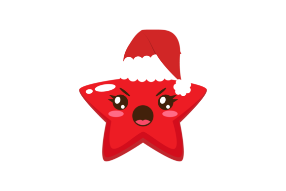 Christmas Star Red Hat Svg for Local Business Branding