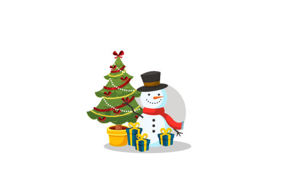Christmas Tree, Snowman, and Gift Vector Review
