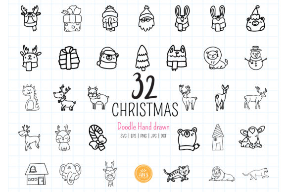 Cute Christmas Ornament SVG, Clipart for Handmade Creations