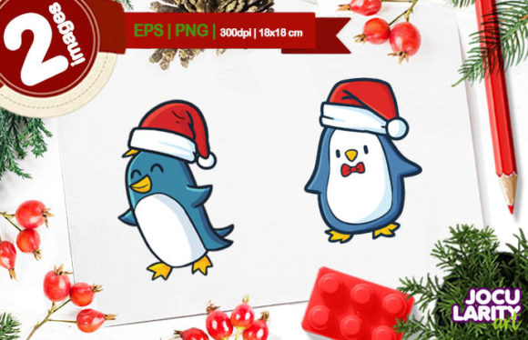 Cute Christmas Penguin Cartoon Vector Review
