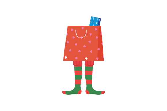 Gift Christmas Long Legs Gnome Svg for Festive Illustrations