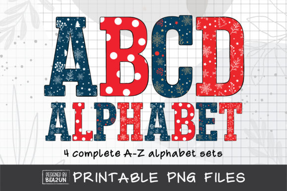 Navy Blue Christmas Alphabet Sublimation Review