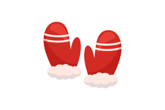 Red Gloves Christmas Illustration for Blog and Website Design