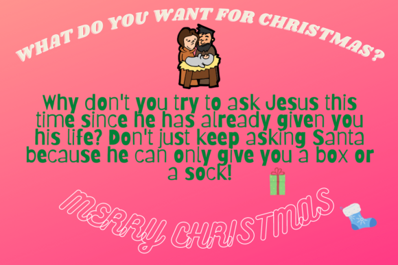 WHAT DO YOU WANT for CHRISTMAS Illustrations
